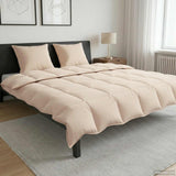 Piumino Letto Estivo Beige 200 x 200 cm 100% Kapok Naturale