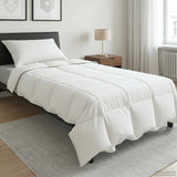 Piumino Letto Estivo Bianco 155 x 200 cm Fibra di bambù