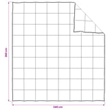 Piumone Bianco 240 x 260 cm Fibra di bambù