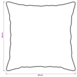 Cuscino 2 pcs Bianco 60 x 60 cm Fibra di bambù