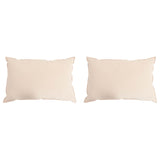 Cuscino 2 pcs Beige 60 x 80 cm Fibra di Kapok
