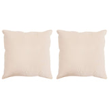 Cuscino 2 pcs Beige 80 x 80 cm Fibra di Kapok