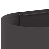 Letto rialzato da giardino Nero 120 x 40 x 40 cm Acciaio