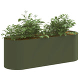 Letto rialzato da giardino Verde Oliva 120 x 40 x 40 cm