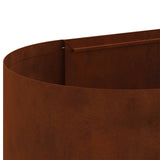 Letto rialzato da giardino Acciaio Corten 120 x 40 x 40 cm