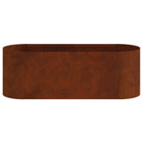 Letto rialzato da giardino Acciaio Corten 120 x 40 x 40 cm