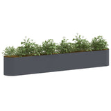 Letto rialzato da giardino Antracite 280 x 40 x 40 cm