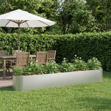 Letto rialzato da giardino Acciaio zincato 280 x 40 x 40 cm