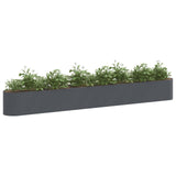 Letto rialzato da giardino Antracite 360 x 40 x 40 cm