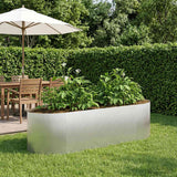 Letto rialzato da giardino Acciaio Inox 140 x 40 x 40 cm