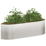 Letto rialzato da giardino Acciaio Inox 140 x 40 x 40 cm