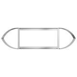 Letto rialzato da giardino Acciaio Inox 140 x 40 x 40 cm
