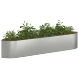Letto rialzato da giardino Acciaio zincato 220 x 40 x 40 cm