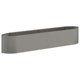 Letto rialzato da giardino Acciaio Corten 220 x 40 x 40 cm