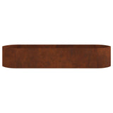 Letto rialzato da giardino Acciaio Corten 220 x 40 x 40 cm