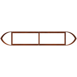 Letto rialzato da giardino Acciaio Corten 220 x 40 x 40 cm