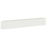 Letto rialzato da giardino Bianco 300 x 40 x 40 cm Acciaio
