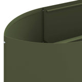Letto rialzato da giardino Verde Oliva 300 x 40 x 40 cm Acciaio