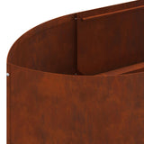 Letto rialzato da giardino Acciaio Corten 300 x 40 x 40 cm