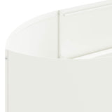 Letto rialzato da giardino Bianco 380 x 40 x 40 cm Acciaio