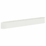 Letto rialzato da giardino Bianco 380 x 40 x 40 cm Acciaio