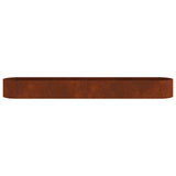 Letto rialzato da giardino Acciaio Corten 380 x 40 x 40 cm