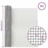 Rete per schermatura 40 x 500 cm 20 Mesh Argento