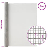 Rete per schermatura 100 x 500 cm 20 Mesh Argento