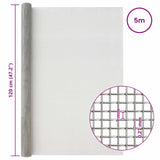 Rete per schermatura 120 x 500 cm 20 Mesh Argento