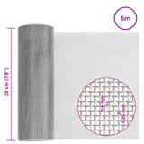 Rete per schermatura 20 x 500 cm 30 Mesh Argento