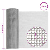 Rete per schermatura 20 x 1000 cm 30 Mesh Argento