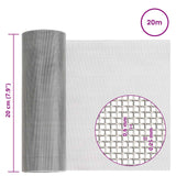 Rete per schermatura 20 x 2000 cm 30 Mesh Argento