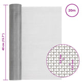 Rete per schermatura 40 x 2000 cm 30 Mesh Argento