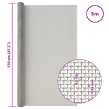 Rete per schermatura 120 x 500 cm 30 Mesh Argento