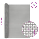 Rete per schermatura 60 x 500 cm 60 Mesh Argento