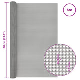 Rete per schermatura 80 x 500 cm 60 Mesh Argento