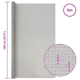 Rete per schermatura 120 x 500 cm 60 Mesh Argento