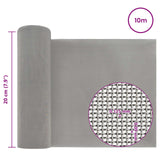 Rete per schermatura 20 x 1000 cm 120 Mesh Argento