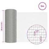 Rete per schermatura 20 x 500 cm 18 Mesh Argento