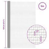 Rete per schermatura 120 x 500 cm 18 Mesh Argento