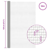 Rete per schermatura 120 x 1000 cm 18 Mesh Argento