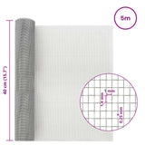 Rete per schermatura 40 x 500 cm 18 Mesh Argento