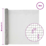 Rete per schermatura 80 x 1000 cm 18 Mesh Argento