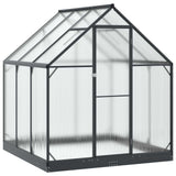 Serra da Giardino con porta Antracite 183,5 x 183,5 x 207 cm