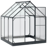 Serra da Giardino con porta Antracite 183,5 x 183,5 x 207 cm