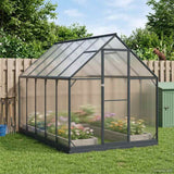 Serra da Giardino con porta Antracite 183,5 x 303,5 x 207 cm