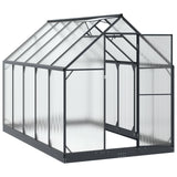 Serra da Giardino con porta Antracite 183,5 x 303,5 x 207 cm