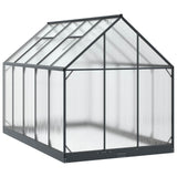 Serra da Giardino con porta Antracite 183,5 x 303,5 x 207 cm