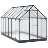 Serra da Giardino con porta Antracite 183,5 x 363,5 x 207 cm