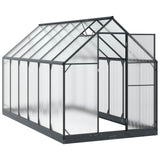 Serra da Giardino con porta Antracite 183,5 x 363,5 x 207 cm